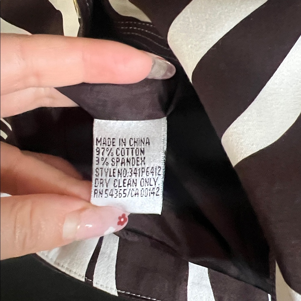 Peter Nygard Zebra Print Jacket Size 16 Short Sleeve Designer - Picture 7 of 12